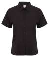 H596 Ladies Wicking Anti Bac S/S Sh Black colour image